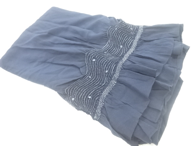 JAPANESE HEKO OBI / FOR MEN / SHIBORI / STREAM